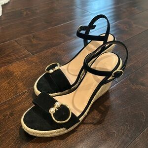 Stuart Weitzman Pearlring Espadrille Wedge.